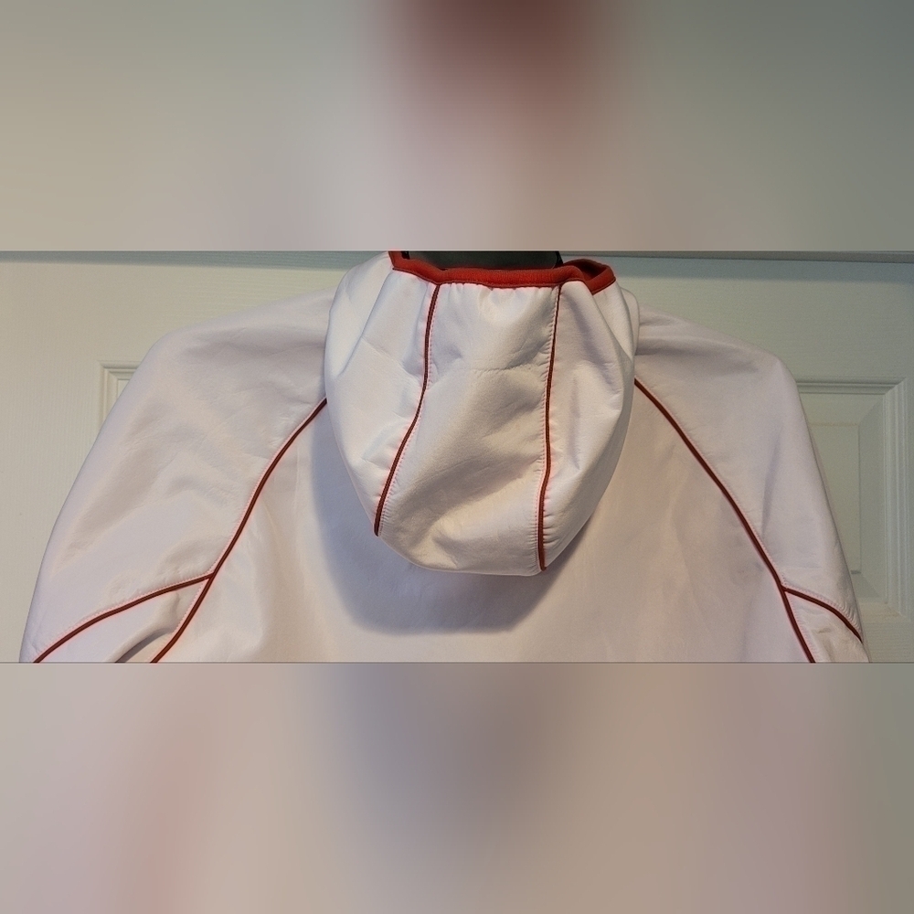 Men's White Super Bowl LIII Team ATL Voluteer Weatherproof Hoodie Size L Atlanta - Picture 5 of 10